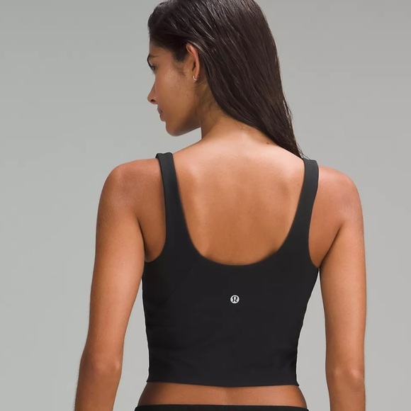 Lululemon Align Tank Top Size 2 Black Removable pads included - Picture 3 of 9